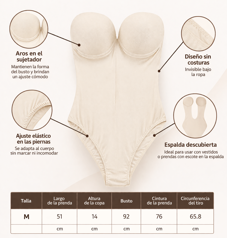 Body moldeador invisible – Efecto lifting inmediato